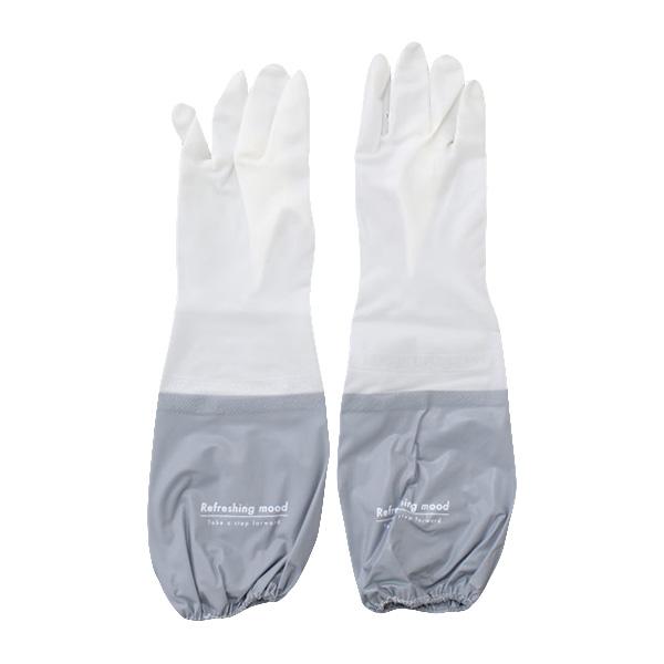 【アイテム説明】掃除や皿洗いなどの水仕事に。袖口のゴムでずれにくく、肘まで覆えるロングタイプのゴム手袋です。大掃除にも。【サイズ】全長:46cm、手のひらまわり:22.2cm【材質】塩化ビニル樹脂(可塑剤)【JAN】499120319018...