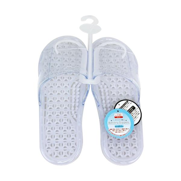 【アイテム説明】軽くてやわらかな履き心地のベランダ用としてもぴったりのスリッパです。ちょっとそこまでのつっかけスリッパに。カラーはホワイトです。【サイズ】対応サイズ：約24.5cm【材質】塩化ビニル樹脂【JAN】4978929349233【...