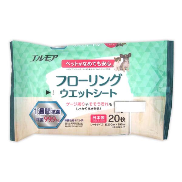 まとめ買い120個セット エルモア フローリングウエットシート 20枚 0915/358684