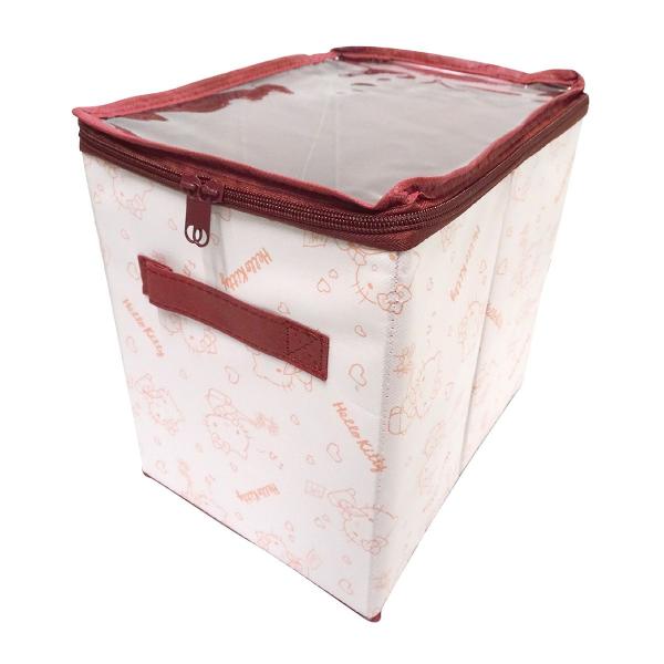 カラーボックス 収納ボックス ハローキティクリアふた付き収納BOX S