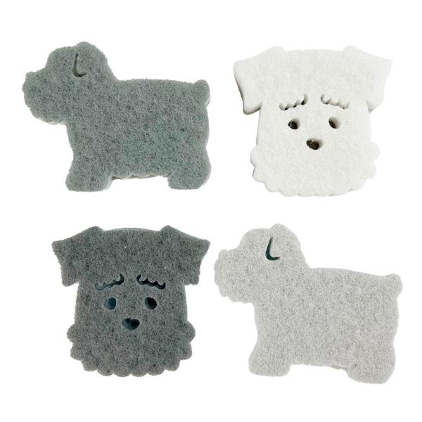 泡立ちやすい3層構造でこびり付いた汚れに洗剤をしっかりキープして泡立ちバツグン。【サイズ】顔型　約105×100×35mm横向き型　約125×100×35mm【材質】ポリエステル不織布、ポリウレタン【JAN】4573218642509【パッ...