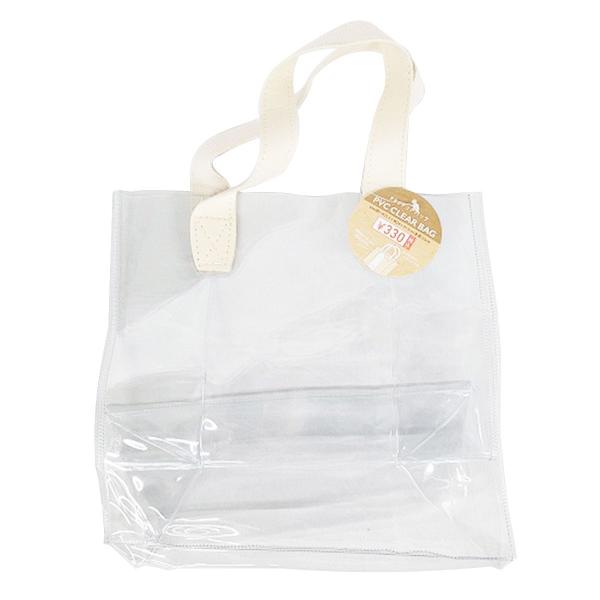 トートバッグ ビーチバッグ PVCクリアバッグ 約H22.5xW24xD13cm