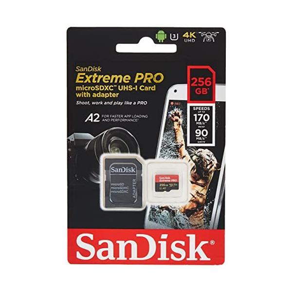 SanDisk ( サンディスク ) 256GB Extreme PRO microSDXC A2 SDSQXCZ-256G ［ 海外パッケージ ］