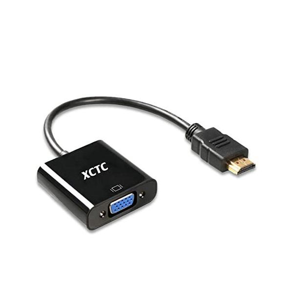 HDMI VGA 変換アダプタ (HDMI オス to VGA メス) D-SUB 15ピン 変換 ケーブル 1080p 対応 PC、DVD、HDTV