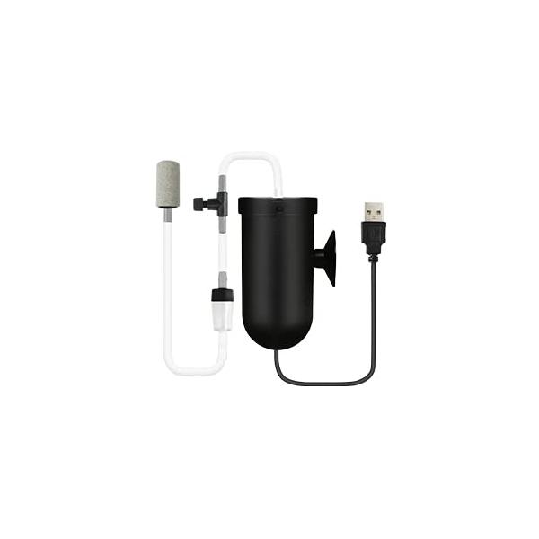 Yjhyuxi 水槽エアーポンプ 酸素ポンプ 空気ポンプ金魚 エアレーション 釣りポンプ USB充電 逆流防止弁 防水 消音 携帯式エアーポンプ ブク
