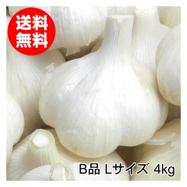にんにく 青森 国産 Lサイズ 4kg B品 福地ホワイト六片 : みちのく処