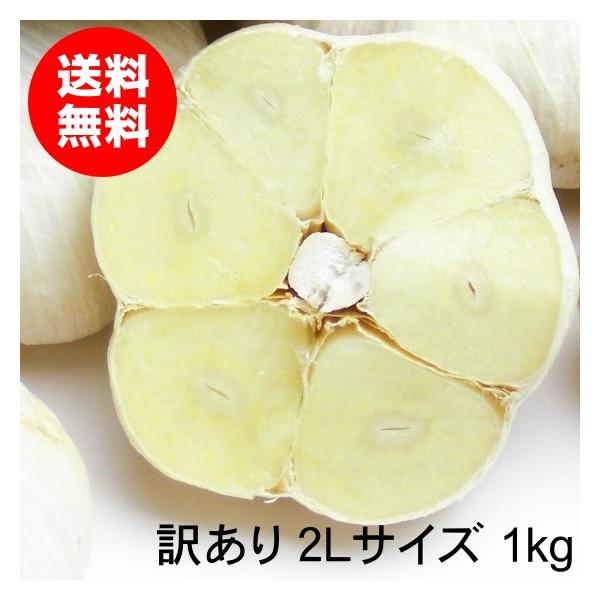 にんにく 青森 国産 2Lサイズ 1kg 訳あり C品 福地ホワイト六片