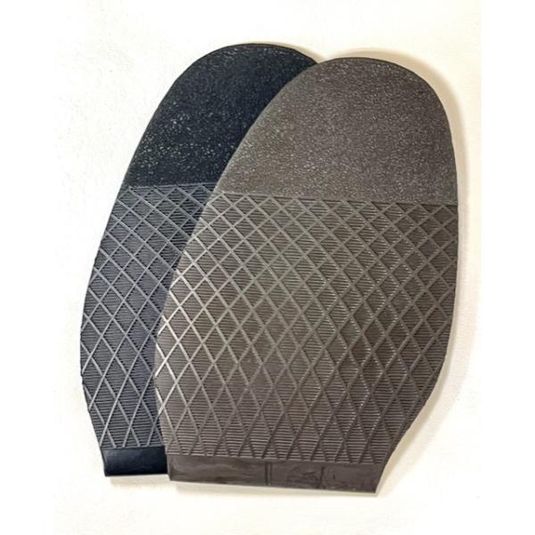 製靴材料　ゴム半貼り（M58）茶色　厚さ2ｍｍサイズ巾11.5長さ17cm　1足セットになります。　ビジネスシューズ・ドレスシューズの修理・製作におすすめです。