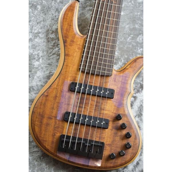 I-Clef Guitars M7 "Figured Koa/Alder&amp;Rosewood,7st Model" -Natural Satin-�y4.54kg�z�y�V�i�C�s�u�����h�z�y�����̐��w�O�X�z