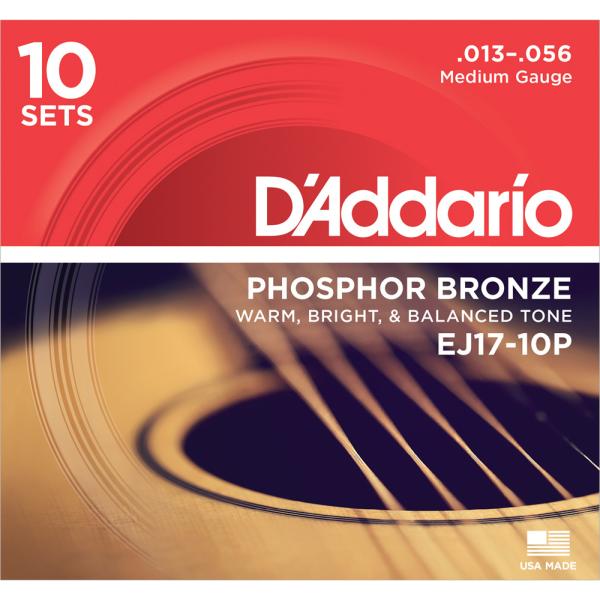 D'Addario PHOSPHOR BRONZE EJ17-10P Medium __I (AR[XeBbNM^[) (10ZbgpbN)yONLINE STOREz