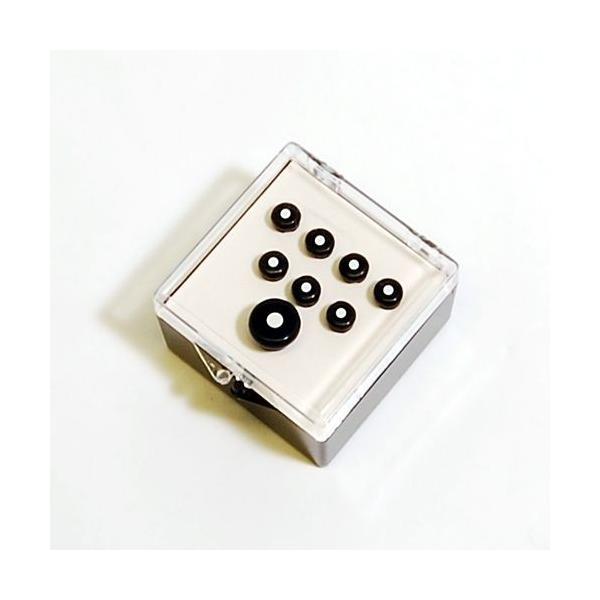 Martin Inlaid Bridge &amp; Endpins [18APP21] (Black/White) (ubWs&amp;GhsZbg)