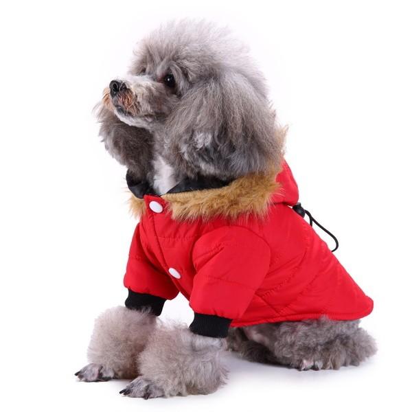 犬服 ファー ダウン 風 ジャケット 犬 服 安い 冬服 寒さ対策 防寒
