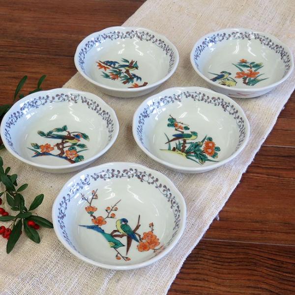 おしゃれ 和食器 九谷焼 小鉢5個 セット 花鳥絵変り Buyee Buyee 日本の通販商品 オークションの代理入札 代理購入