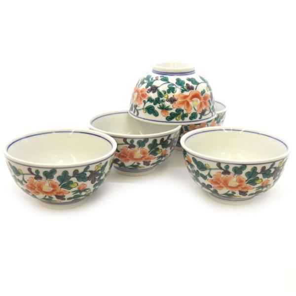 来客用九谷焼湯のみ5客セット牡丹唐草和食器湯呑み茶碗 Buyee Buyee 提供一站式最全面最專業現地yahoo Japan拍賣代bid代拍代購服務