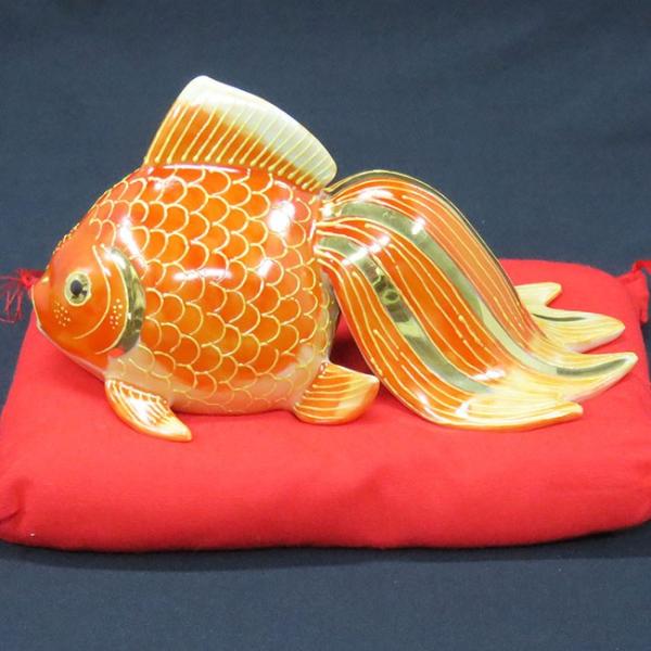 縁起物 玄関 置物 九谷焼 5号 金魚 紅盛 座布団 立て札付 Buyee Buyee Japanese Proxy Service Buy From Japan Bot Online