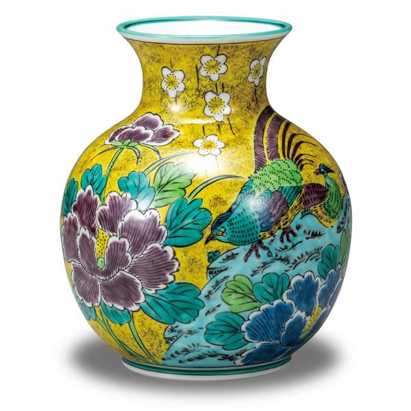 花瓶 おしゃれ 陶器 九谷焼 吉田屋花鳥 : 和座倶楽部 - 通販 花瓶 おしゃれ 陶器 九谷焼 吉田屋花鳥 : 和座倶楽部 - 通販
