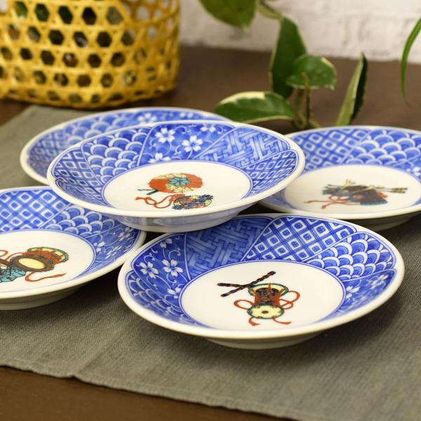お皿 セット おしゃれ 食器 九谷焼 小皿 5枚組 絵変り玩具 陶器 和食器 取り皿 日本製