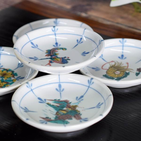 お皿 セット おしゃれ 食器 九谷焼 小皿 5枚組 古九谷鳳凰 陶器 和食器 取り皿 日本製