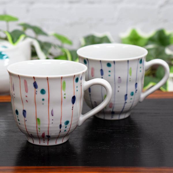 九谷焼 マグカップ ペア セット 彩十草 陶器 高級 ブランド 食器 日本