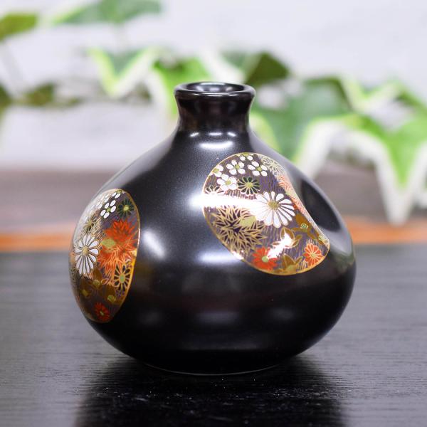 花瓶 おしゃれ 陶器 九谷焼 一輪挿し 金花詰