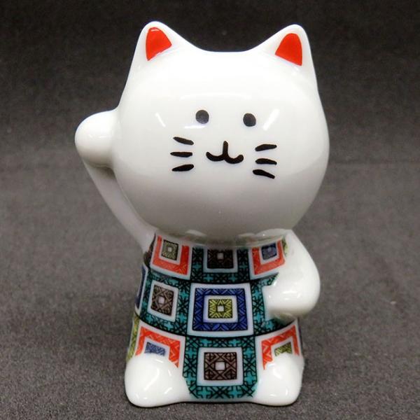 九谷焼 開運 招き猫 置物 右手 招き猫 石畳 : 和座倶楽部 - 通販