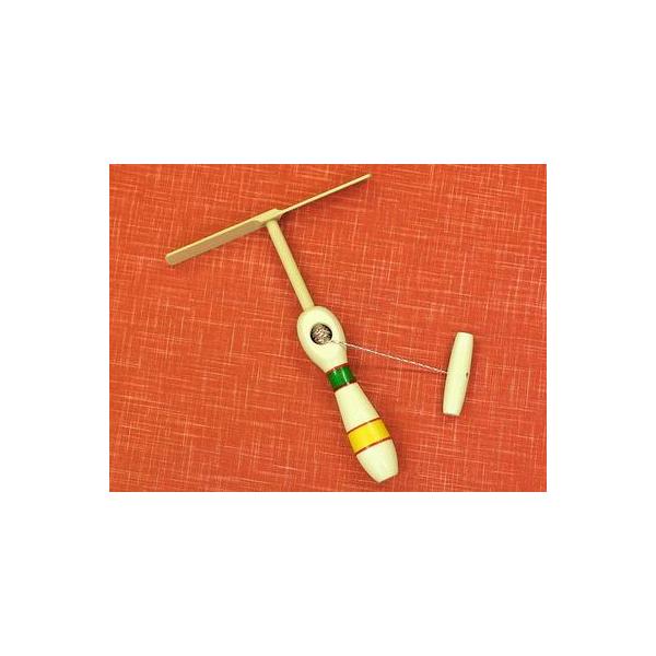 竹とんぼが力強く簡単に飛ぶ 糸引きとんぼ : 和雑貨のお店 和敬静寂