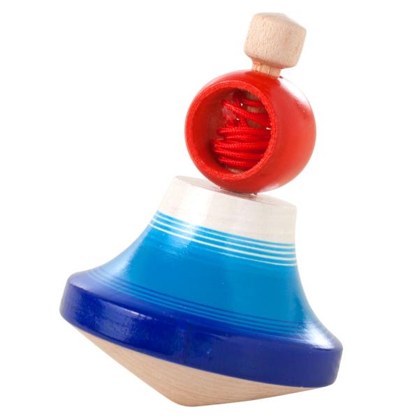 江戸独楽　からくり独楽　木彫り　コマ駒　鶴と富士山fujisan　縁起物 wazakkawakei_20005861