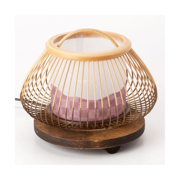 駿河竹千筋細工 行燈 行灯 小さな赤富士 静岡県伝統工芸品 伝統