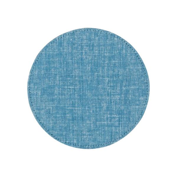 麻のような織むらのある生地をもちいた、シンプルなコースターシリーズ。日本らしい色と、この生地を組み合わせる事で、とても雰囲気が良く、またシンプルで使いやすいシリーズとなりました。今回はお客様の要望により、丸いサークルタイプとして登場です。丸...