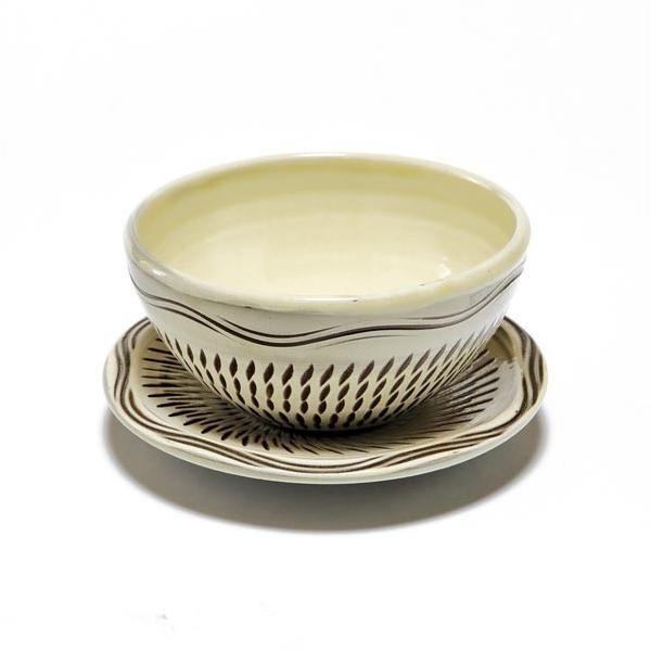 小鹿田焼　民藝　蓋付きボウル 小鹿田焼/おんたやき/ボウルセット : WA・ZA・YA - 通販 - Yahoo