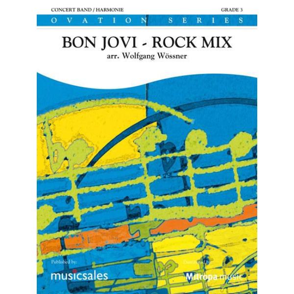 (楽譜) ボン・ジョヴィ・ロック・ミックス / 編曲：ヴォルフガング・ヴェスナー (吹奏楽)(スコア+パート譜セット)