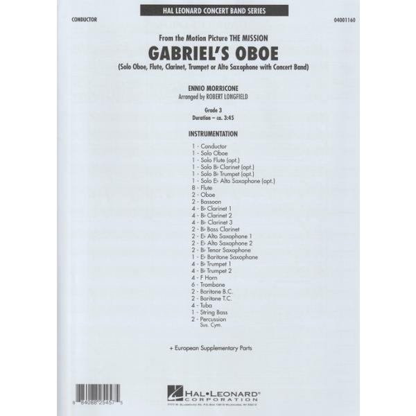 未使用】ガブリエリのオーボエ吹奏楽楽譜一式