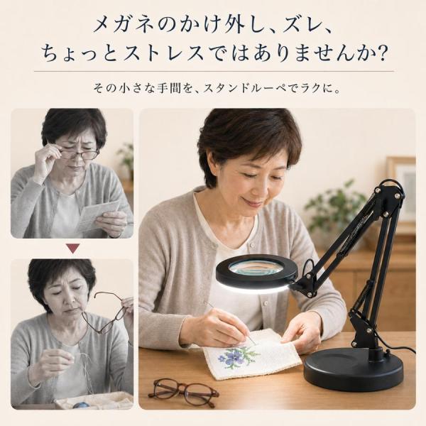 �X�^���h���[�y ���C�g�t�� 30�{ �g�勾 �X�^���h 3�i�K���� ���ዾ LED ���C�g�t�� �n���h���C�g �d�C�X�^���h 360�� �h�V�̓� ���� ���i�摜1