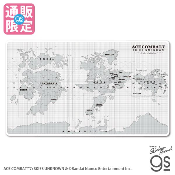エースコンバット7 通販限定商品 ウォールステッカー 世界地図 フライトシューティングゲーム エンブレム 飛行機 航空機 戦闘機 game gs 公式グッズ ACE019