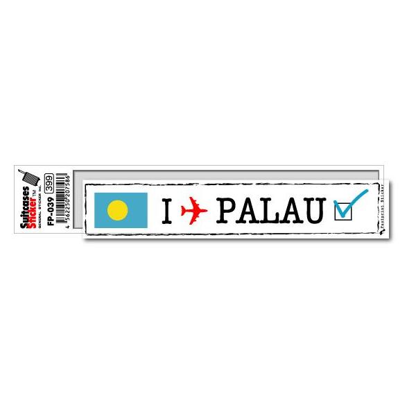 フットプリントステッカー FP039 パラオ PALAU スーツケース ステッカー トラベル グッズ