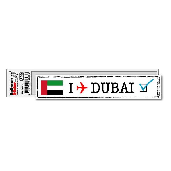 フットプリントステッカー FP041-01 ドバイ DUBAI スーツケース