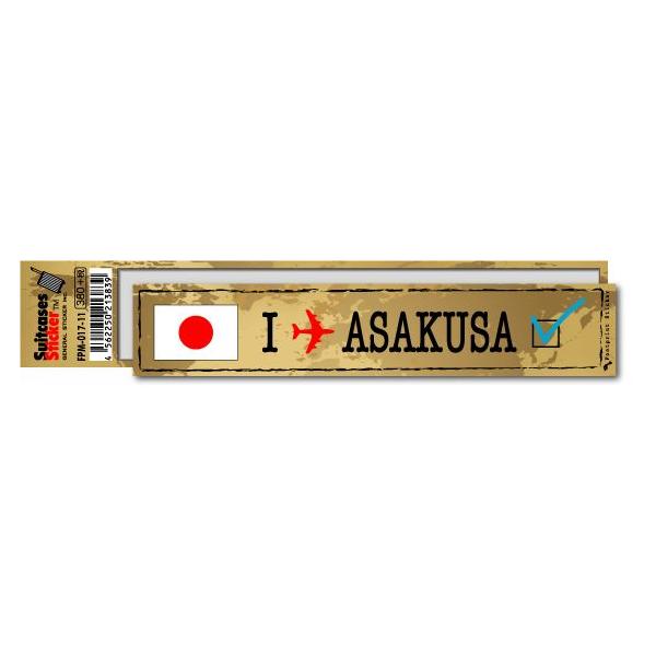 フットプリントステッカー FPM017-11 浅草 ASAKUSA 地図柄 スーツ