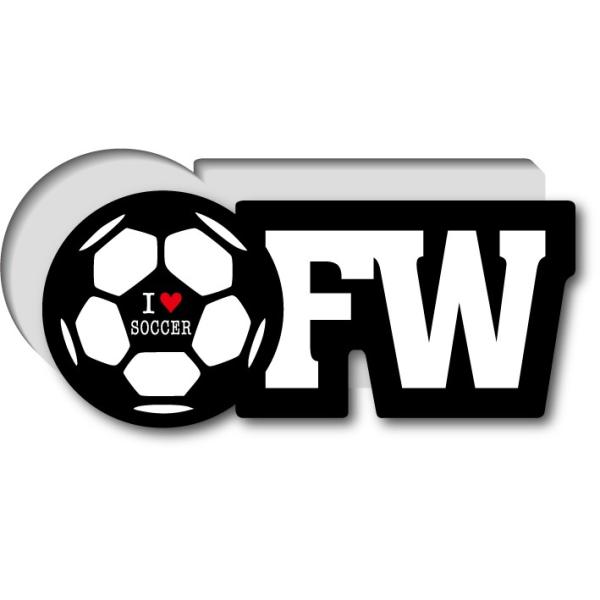 Jサッカーサポートステッカー GSJ011 サッカーポジションステッカー フォワード FW : ゼネラル