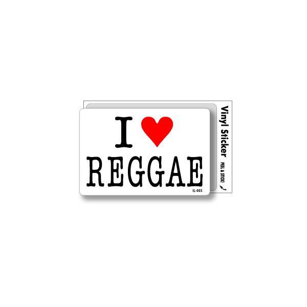 アイラブステッカー IL005 I love REGGAE