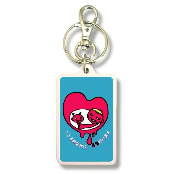 SIZE:W3.3cm H5cm屋外使用ＯＫ！耐水性のあるステッカーがキーホルダーの両面に張られています。便利な2WAYなので鍵と一緒はモチロン、カバンや携帯など色々なところでお楽しみ下さい。画像は拡大したものです。（サイズはおおよその目安...