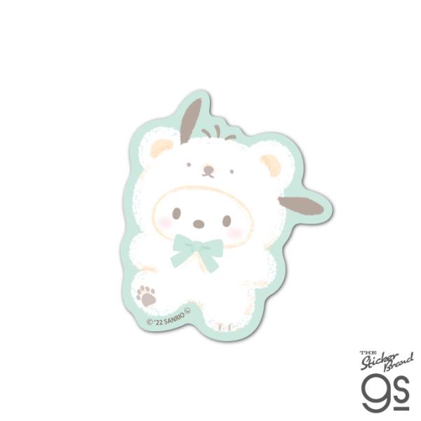 サンリオフワフワスノウ ダイカットステッカー ポチャッコ sanrio