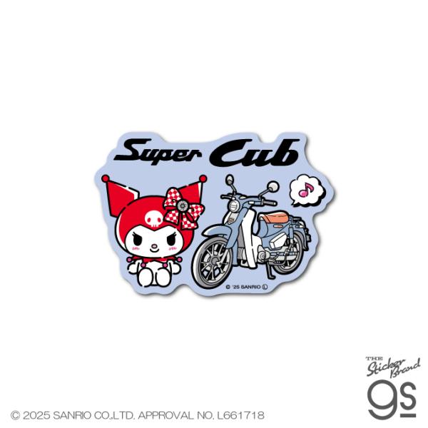 Honda×KUROMI ダイカットステッカー Super Cub サンリオ クロミ sanrio