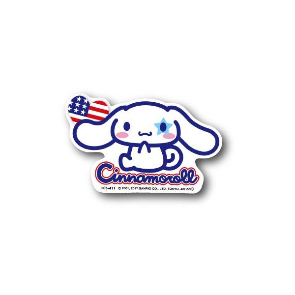 LCS411 シナモロール フラッグ ミニステッカー Cinnamoroll サンリオ 