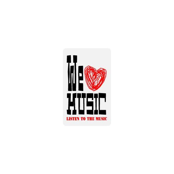 ステッカー NM058 WE LOVE MUSIC : ゼネラルステッカー - 通販 - Yahoo