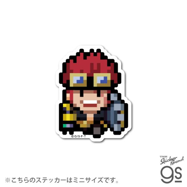 ピクセルワンピースステッカー ミニサイズ キッド(討ち入り衣装