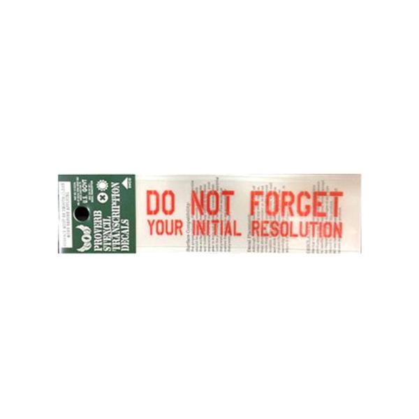 コトワザ転写ステッカー PST019 初心忘るべからず PROVERB STENCIL シックスティーワット ステッカー