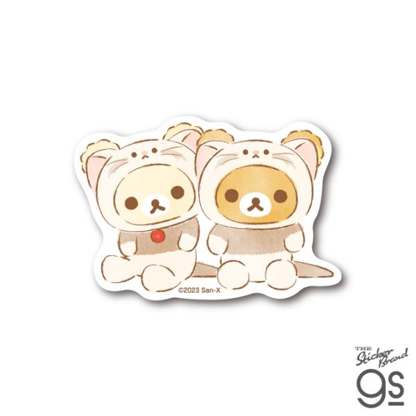 リラックマ ダイカットステッカー ねこ2 かわいい キャラクター