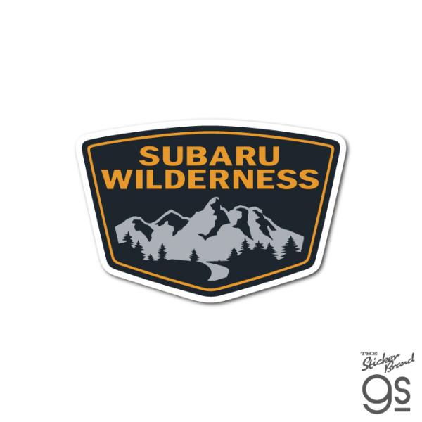 SUBARU ダイカットステッカー WILDERNESS スバル エンブレム 自動車 スマホ 手帳 ガレージ スーツケース コレクション gs 公式グッズ SBR010