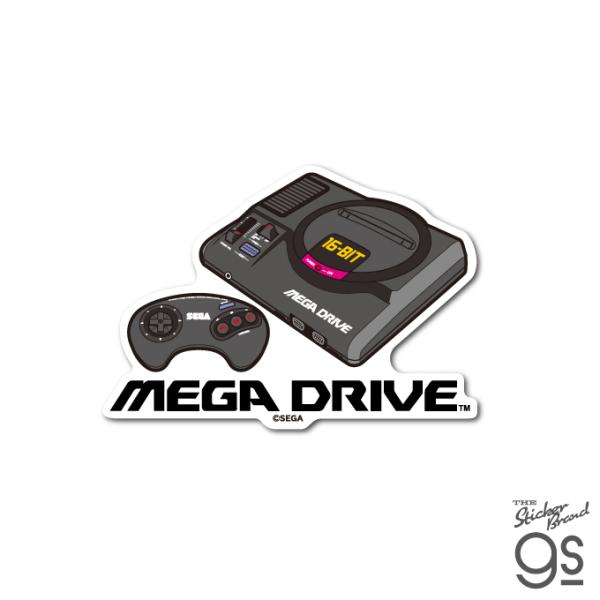 セガハード ダイカットステッカー MEGA DRIVE コンソール SEGA セガ