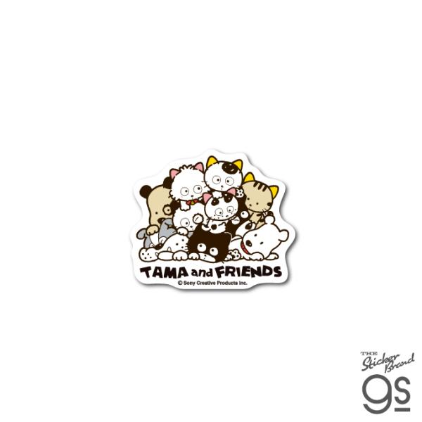 かたたま様　オーダーステッカー タマ＆フレンズ ダイカットミニステッカー 集合 うちのタマ知りません